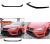 Lip spoiler μαύρο πλαστικό γυαλιστερό - Seat Leon MK3 / 2012-2016